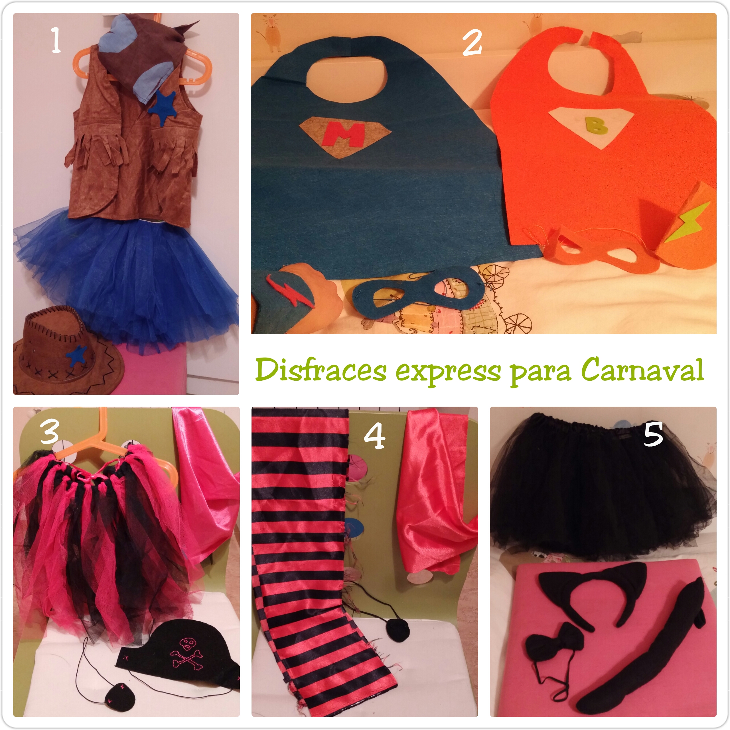 Disfraces de carnaval para niños: ideas, patrones y tutoriales de costura