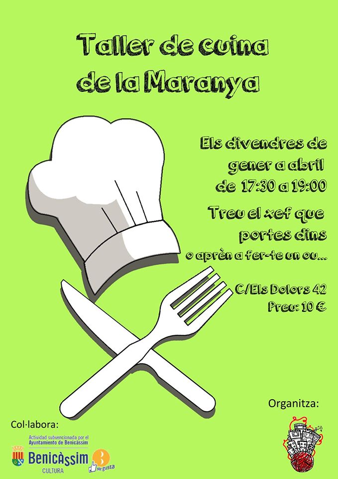 Actividades para niños en Castellón. Taller de cocina para jóvenes en Benicàssim